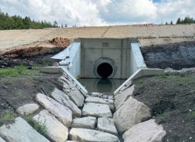 Ablaufgerinne nach dem Tosbecken